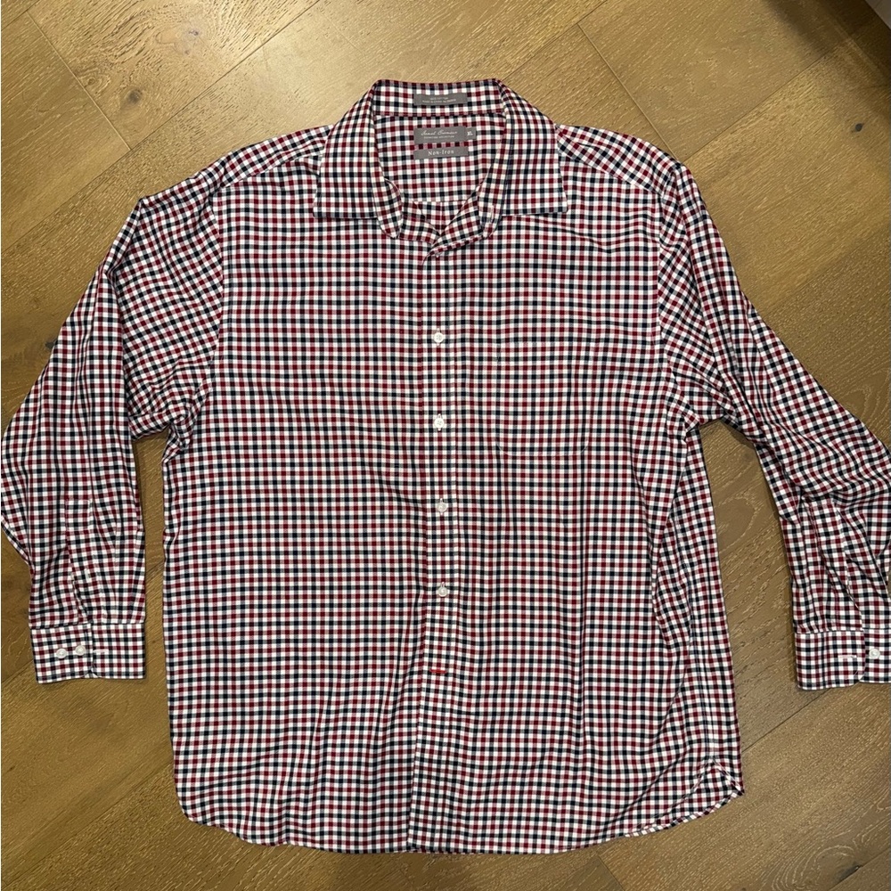Daniel Cremieux Red‎ & Black Gingham Button-Down Shirt
